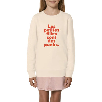 sweat shirt enfant les petites filles sont des punks