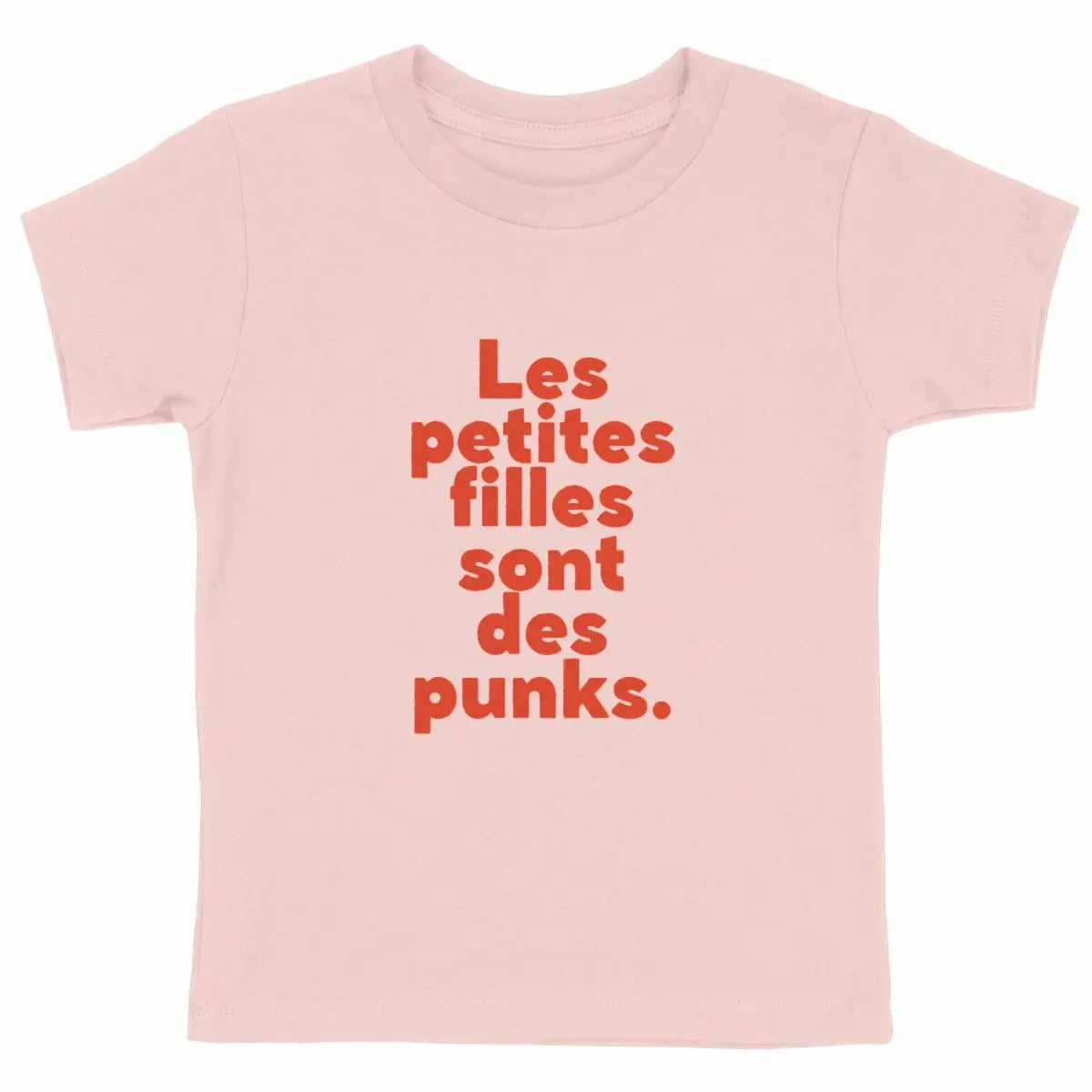 T shirt enfant Les petites filles sont des punks - face_rose