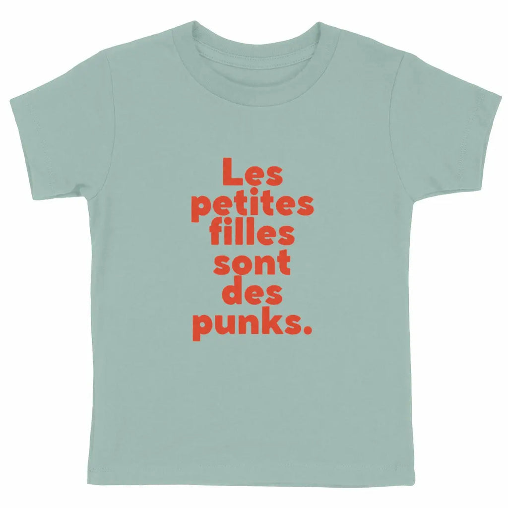 T shirt enfant Les petites filles sont des punks - face_vert