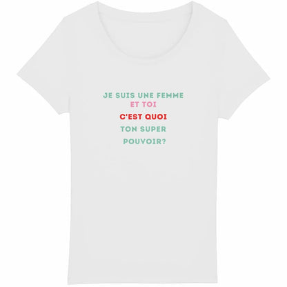 tee shirt je suis une femme - face_blanc