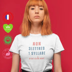 T-shirt féministe message fort 'Non, c'est non' – vêtement engagé pour le consentement et le respect des femmes