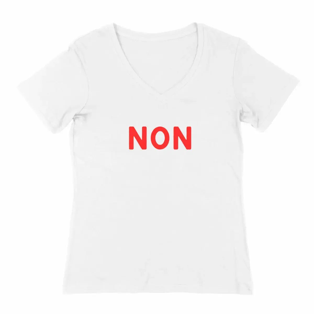 t-shirt col v Non - face_2