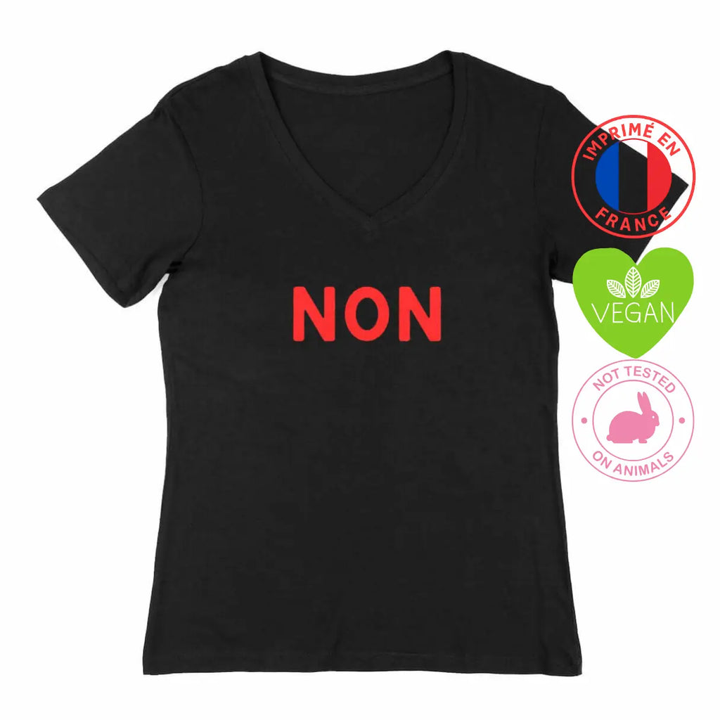 T-shirt féministe Non col V We are The Future