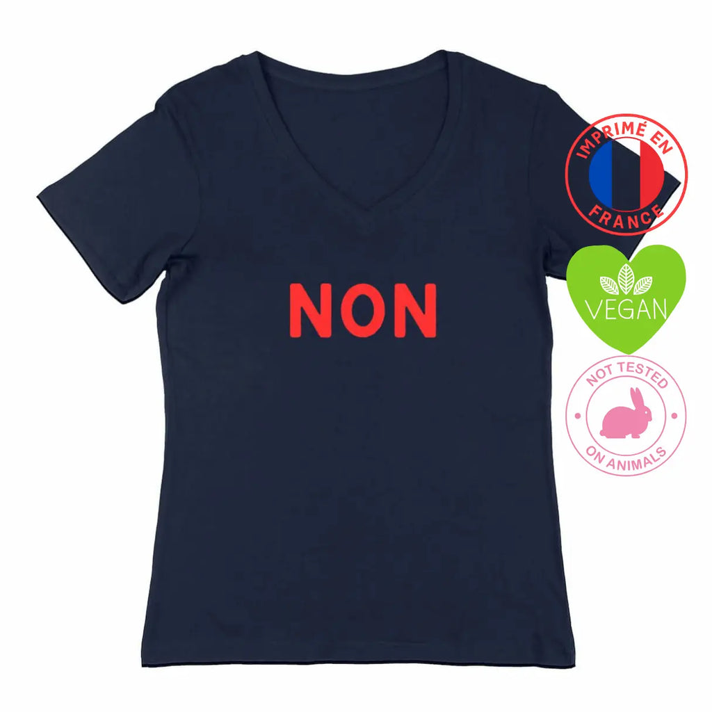 T-shirt féministe Non col V We are The Future