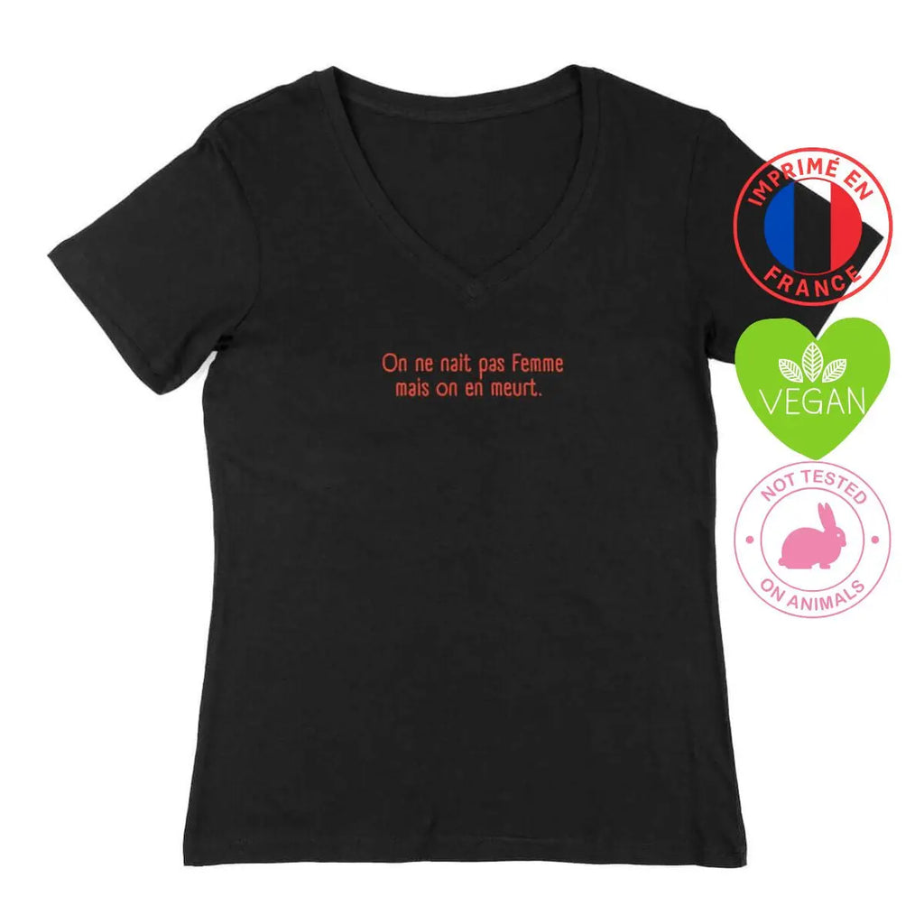 T-shirt féministe On ne naît pas femme We are The Future
