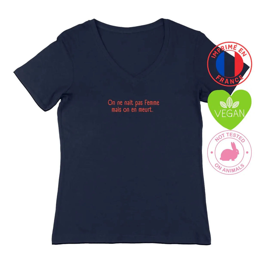 T-shirt féministe On ne naît pas femme We are The Future
