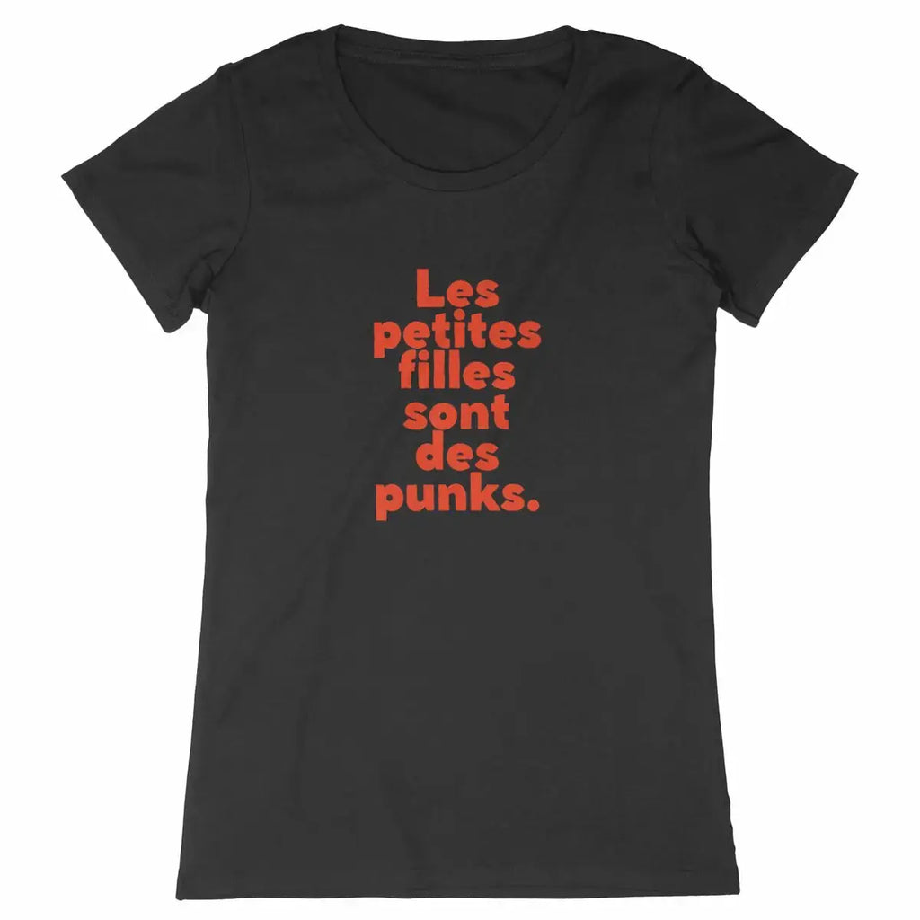 t-shirt féministe français les petites filles sont des punks