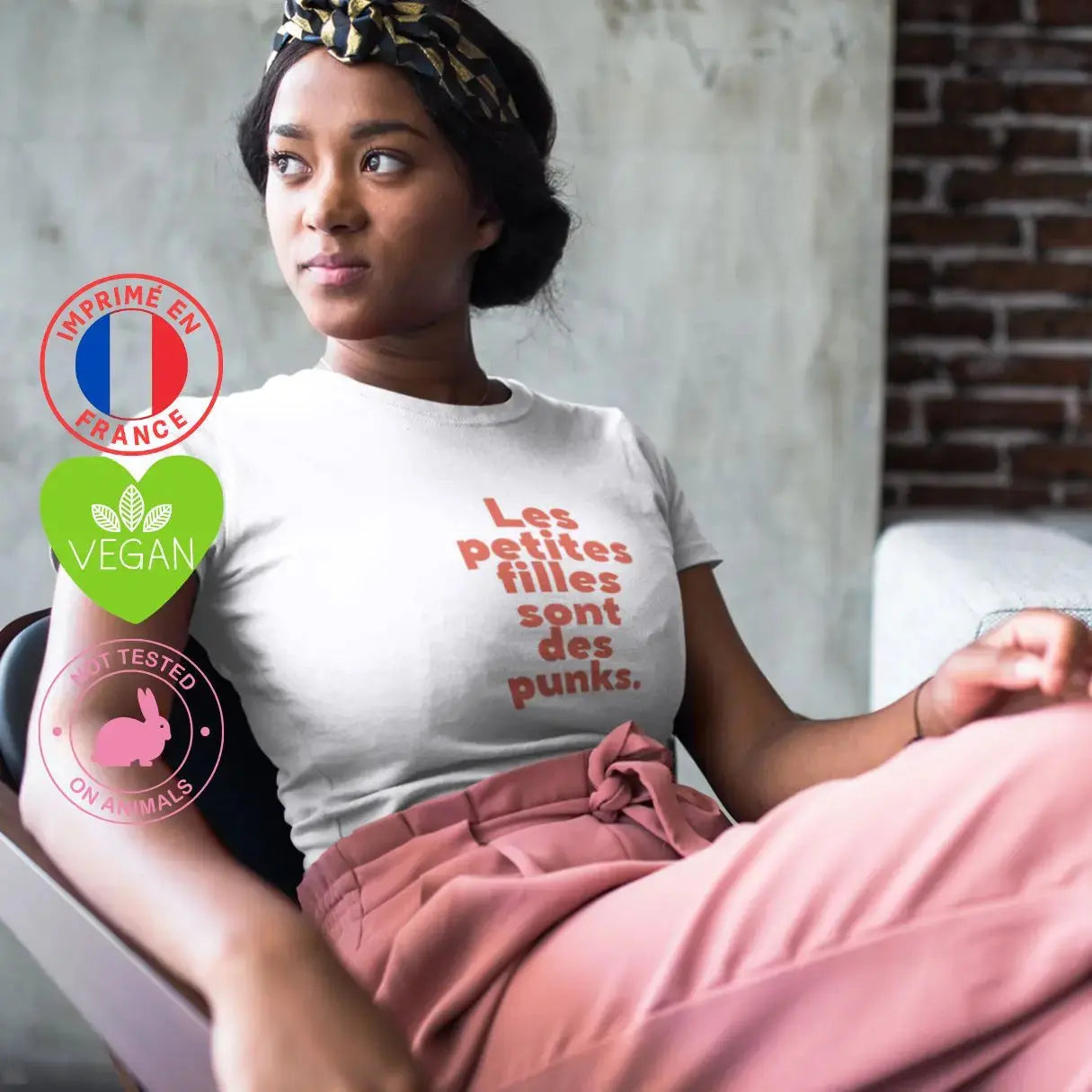  t shirt Les petites filles sont des punks