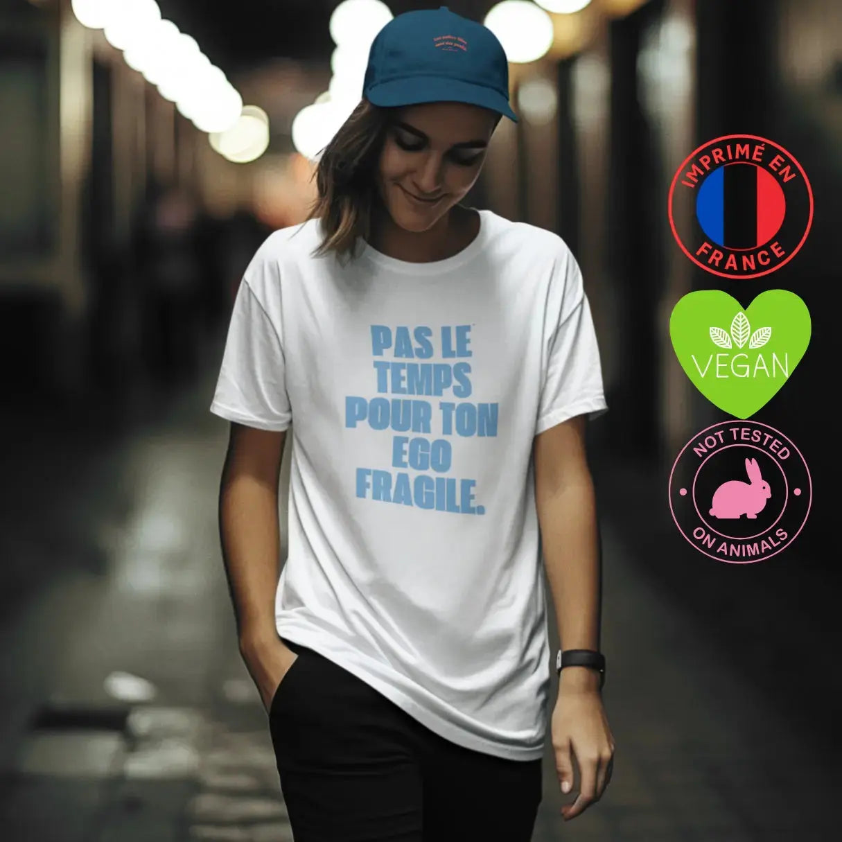 tee shirt féministe l'ego fragile des hommes
