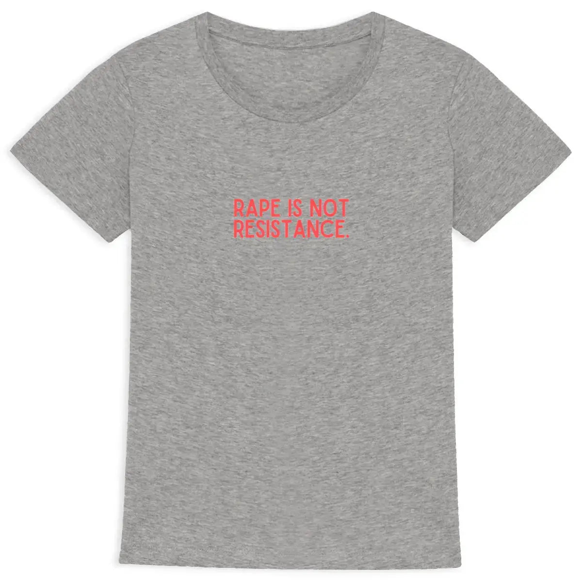 T shirt féministe un viol est un viol. Rape is not  resistance