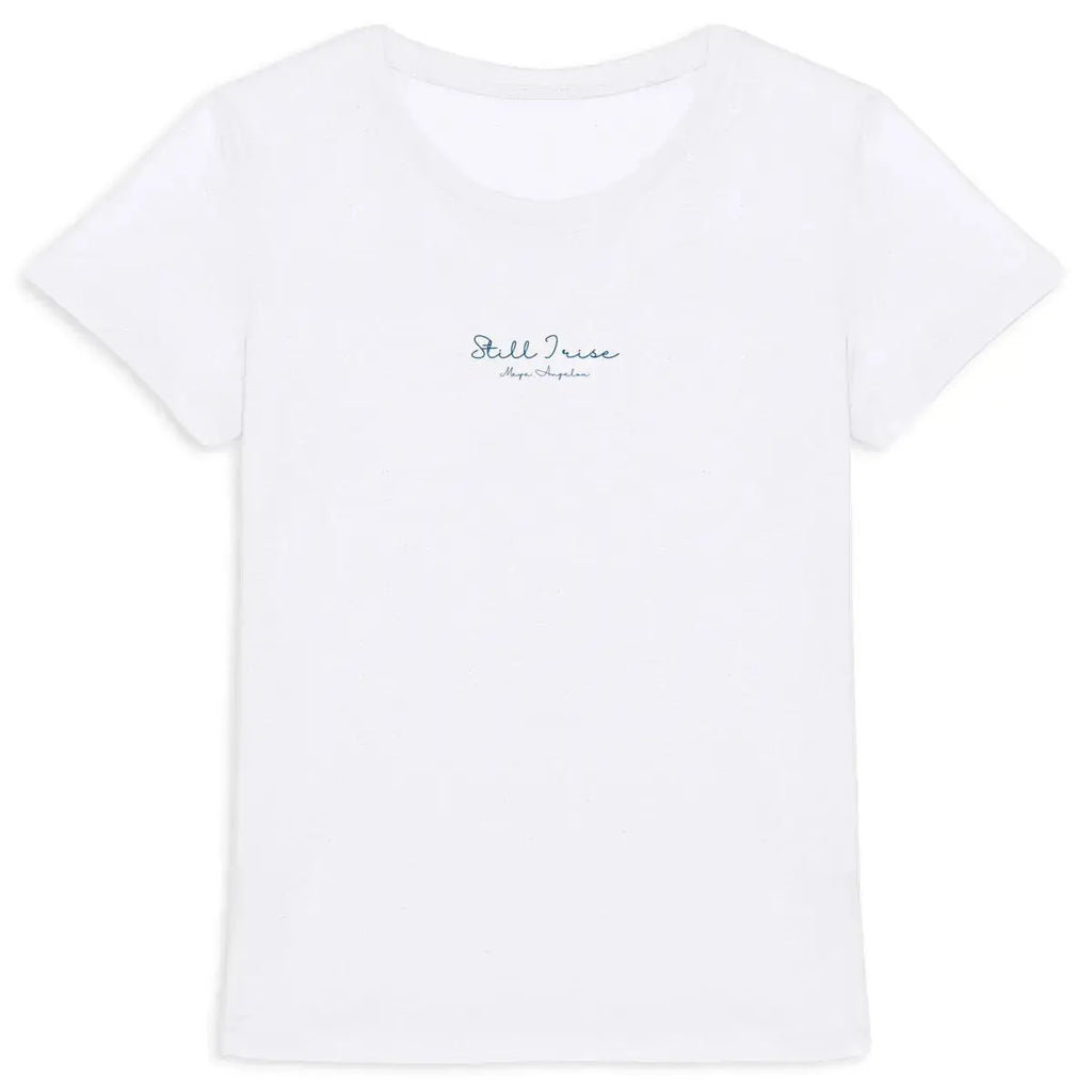 t-shirt féministe and still I rise maya Angelou
