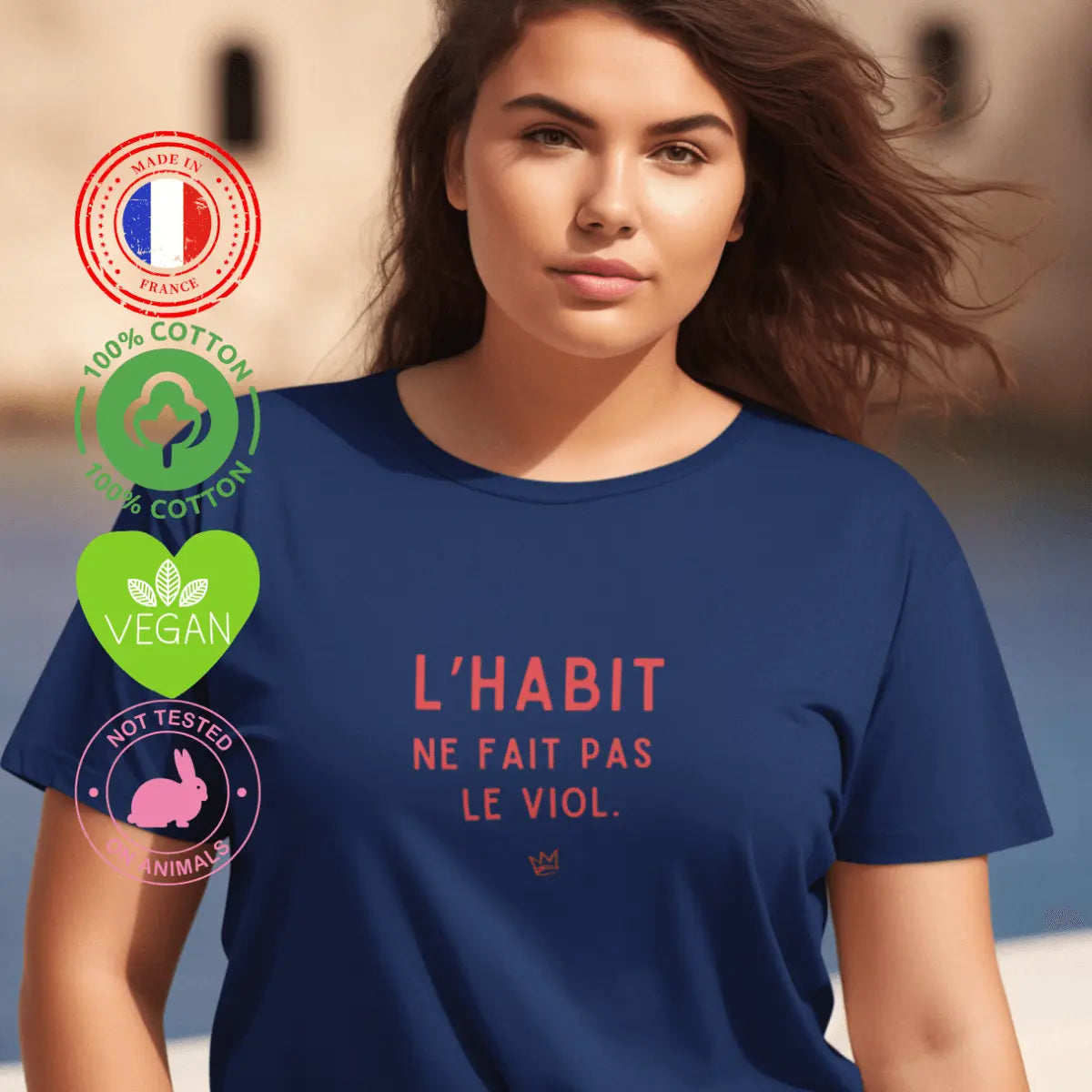 T-shirt féministe engagé en coton bio