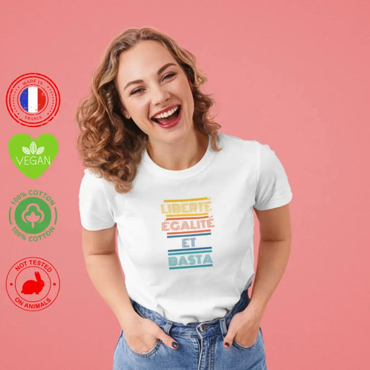t shirt femme liberté égalité et basta