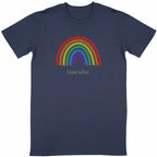 T-shirt love wins unisexe bleu marine