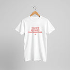 T-shirt unisexe blanc avec inscription « Nolite te bastardes carborundorum » – t-shirt féministe inspiré de La Servante écarlate