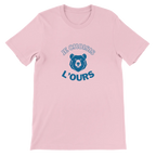 T-shirt unisexe rose avec inscription « Je choisis l'ours » – vêtement féministe