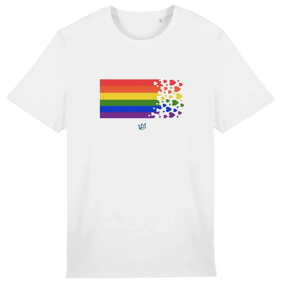 t shirt arc en ciel unisexe vetement inclusif symbole diversite egalite