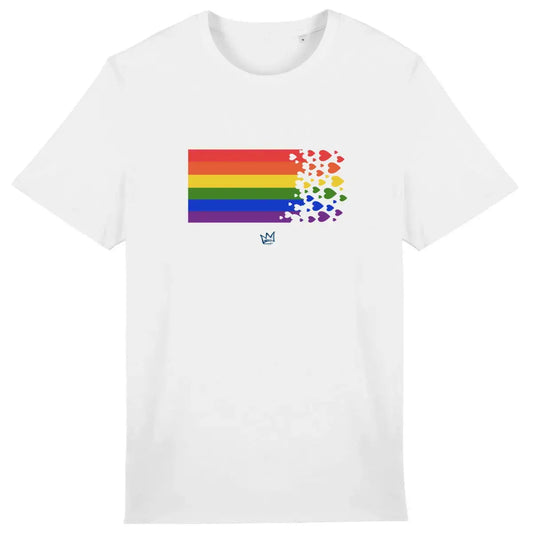 t shirt arc en ciel unisexe vetement inclusif symbole diversite egalite