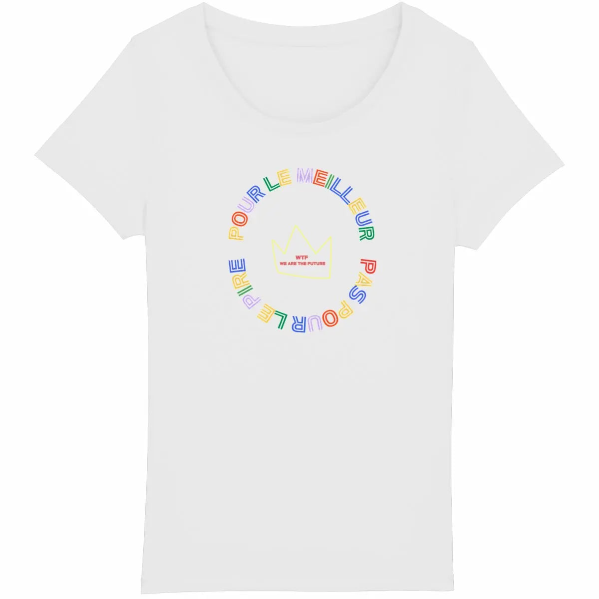 Tee shirt féministe pour le meilleur pas pour le pire - blanc