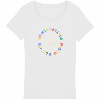 Tee shirt féministe pour le meilleur pas pour le pire - blanc