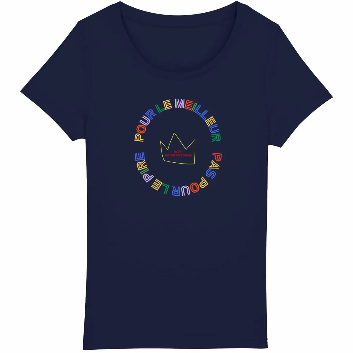 Tee shirt féministe pour le meilleur - marine