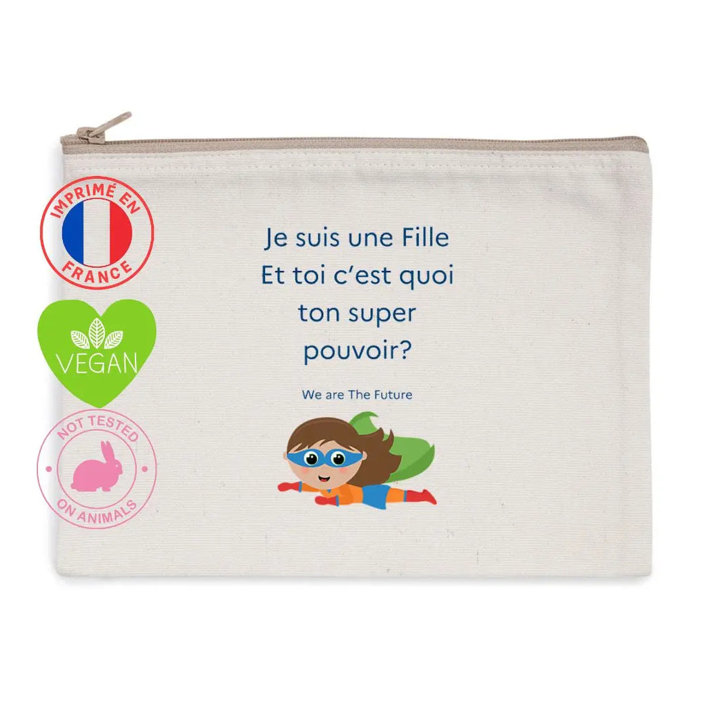 Trousse féministe enfant Super Héroïne We are The Future