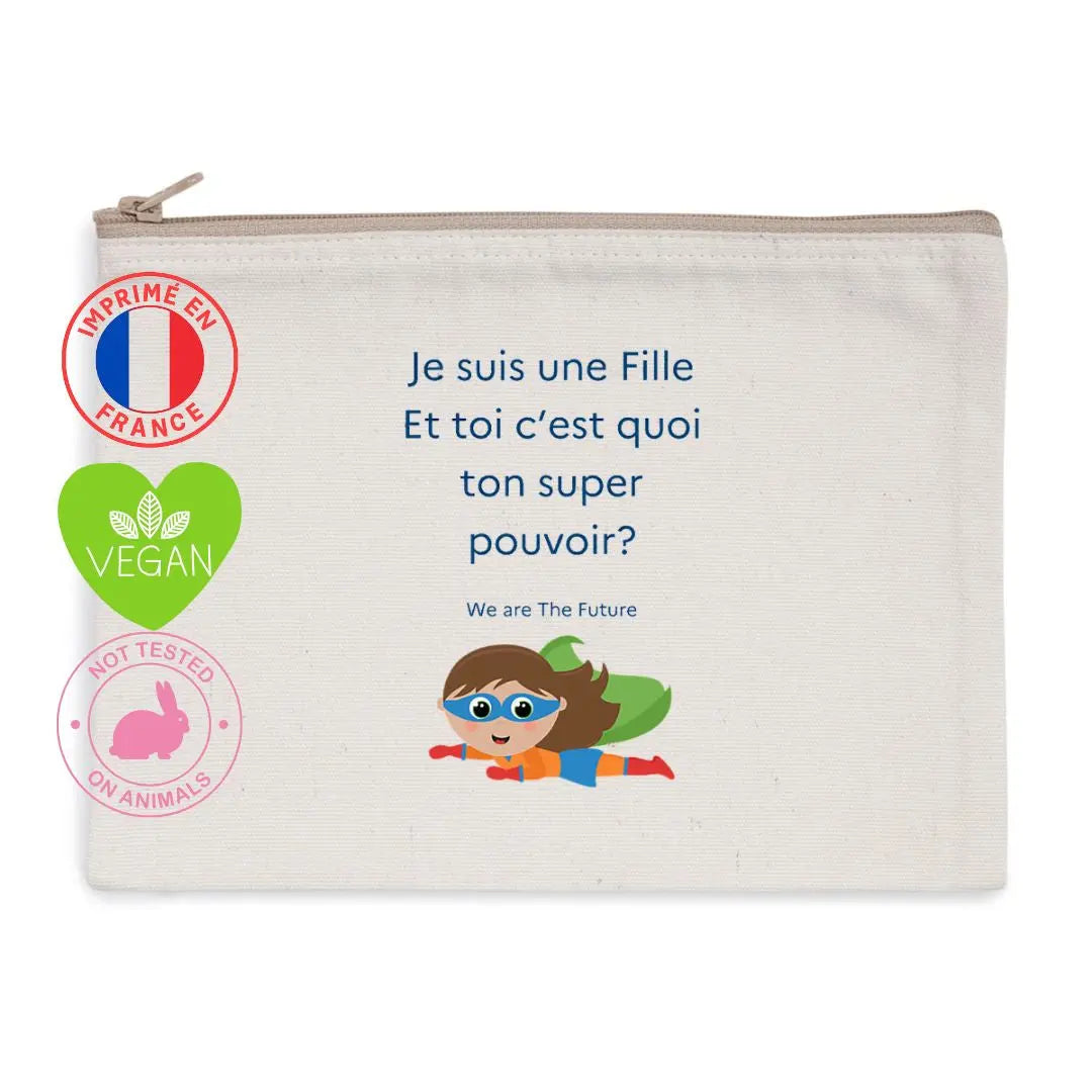 Trousse féministe enfant Super Héroïne We are The Future