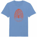 t-shirt femme création ève bleu
