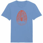 t-shirt femme création ève bleu
