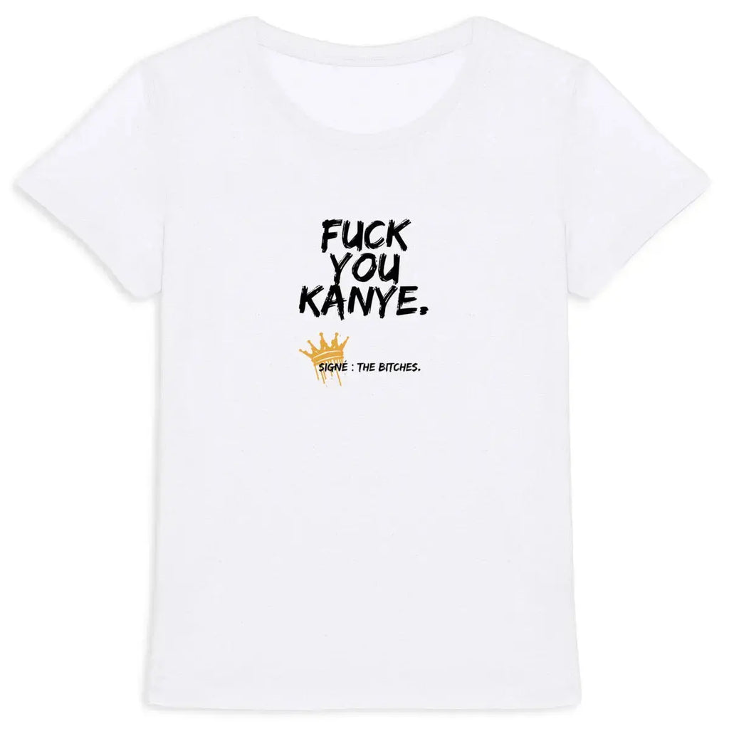 fck you kanye - t shirt contre l'antismitisme