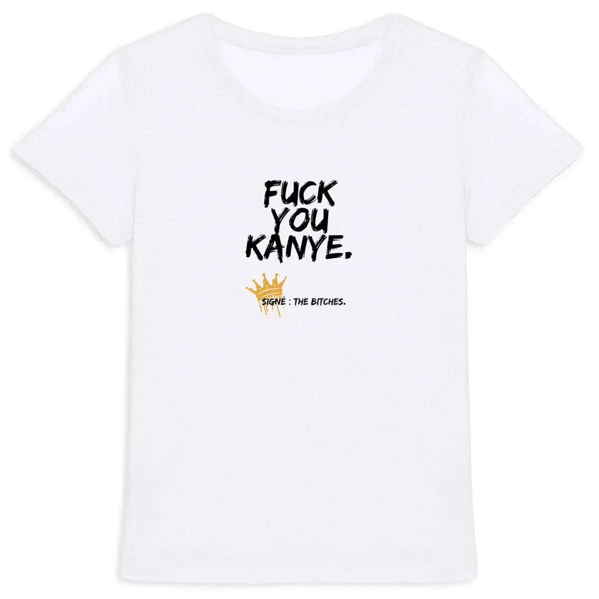fck you kanye - t shirt contre l'antismitisme