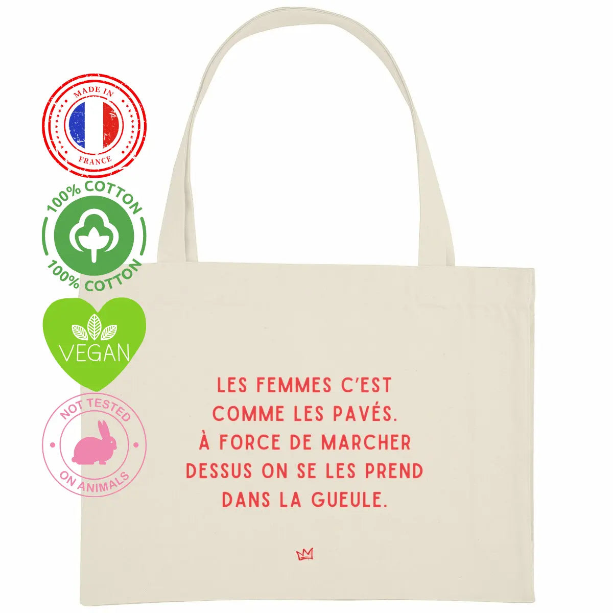 Tote bag féministe – "Les femmes c’est comme les pavés…" We are The Future