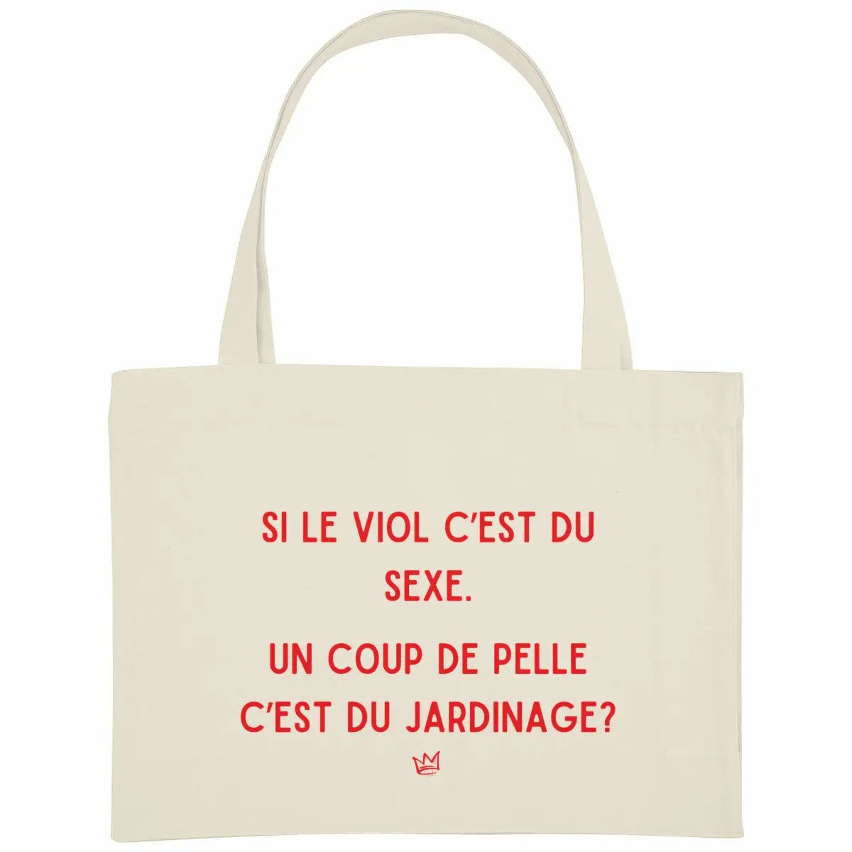grand totebag féministe contre la culture du viol