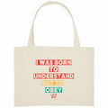 grand totebag i was born to stand up