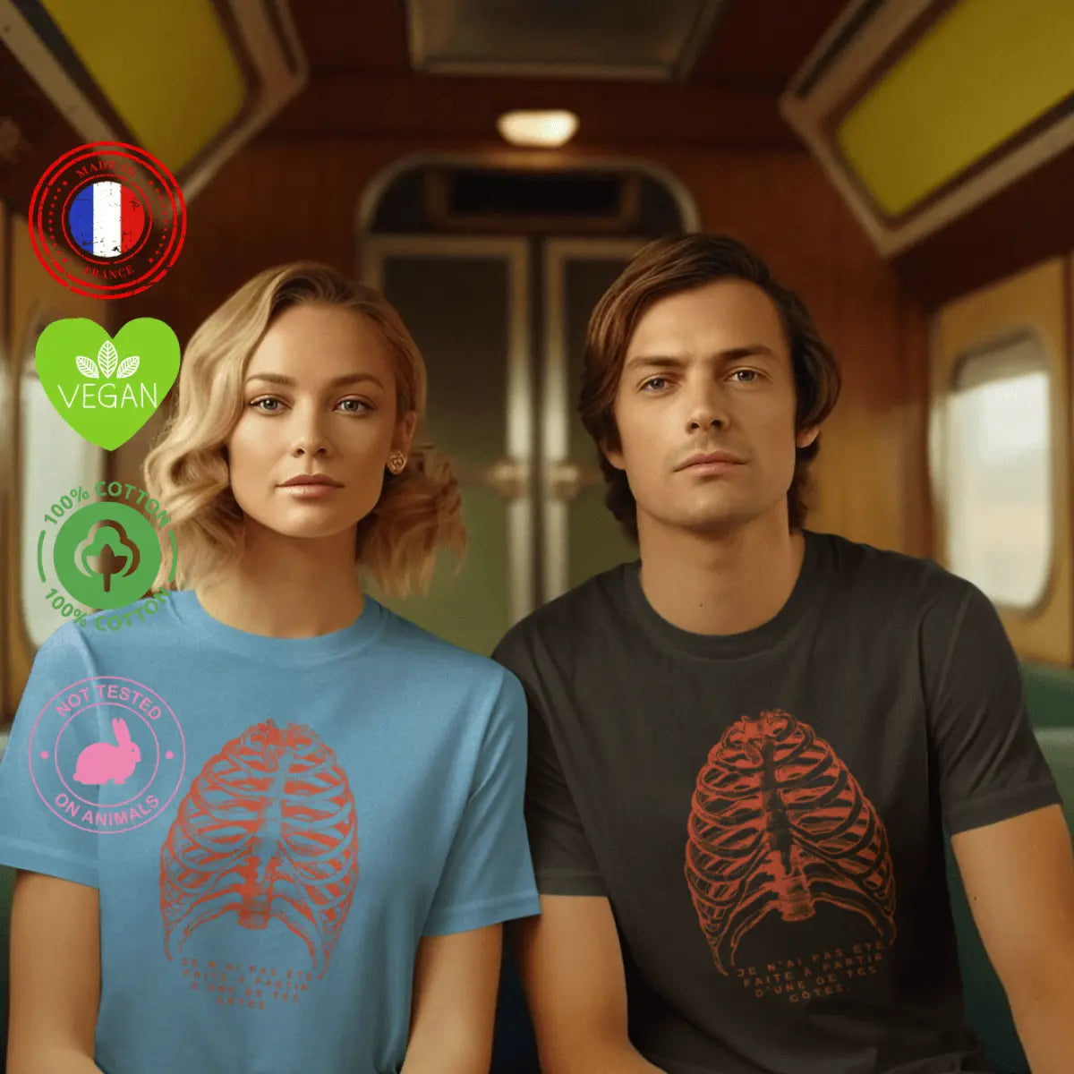 t shirt féministe la légende de la création de la femme