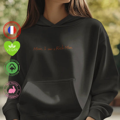 sweat shirt femme mom i am a rich man