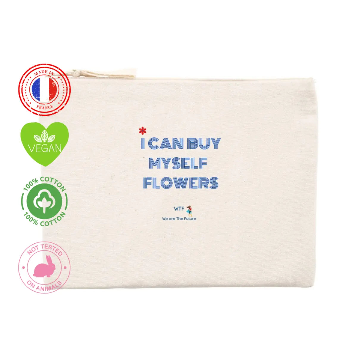 Pochette féministe I can buy myself Flowers 