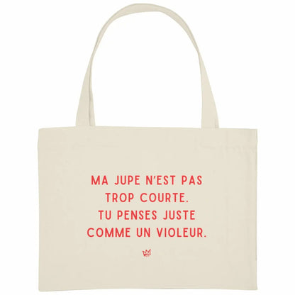 sac de courses en coton bio message femme