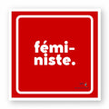 sticker féministe