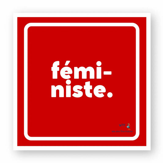 sticker féministe
