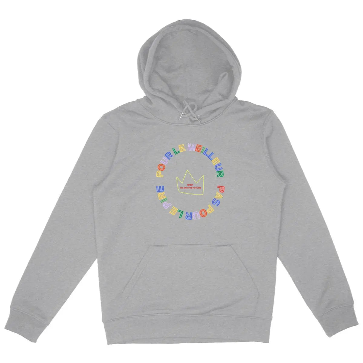 sweat féministe pour le meilleur pas pour le pire- gris