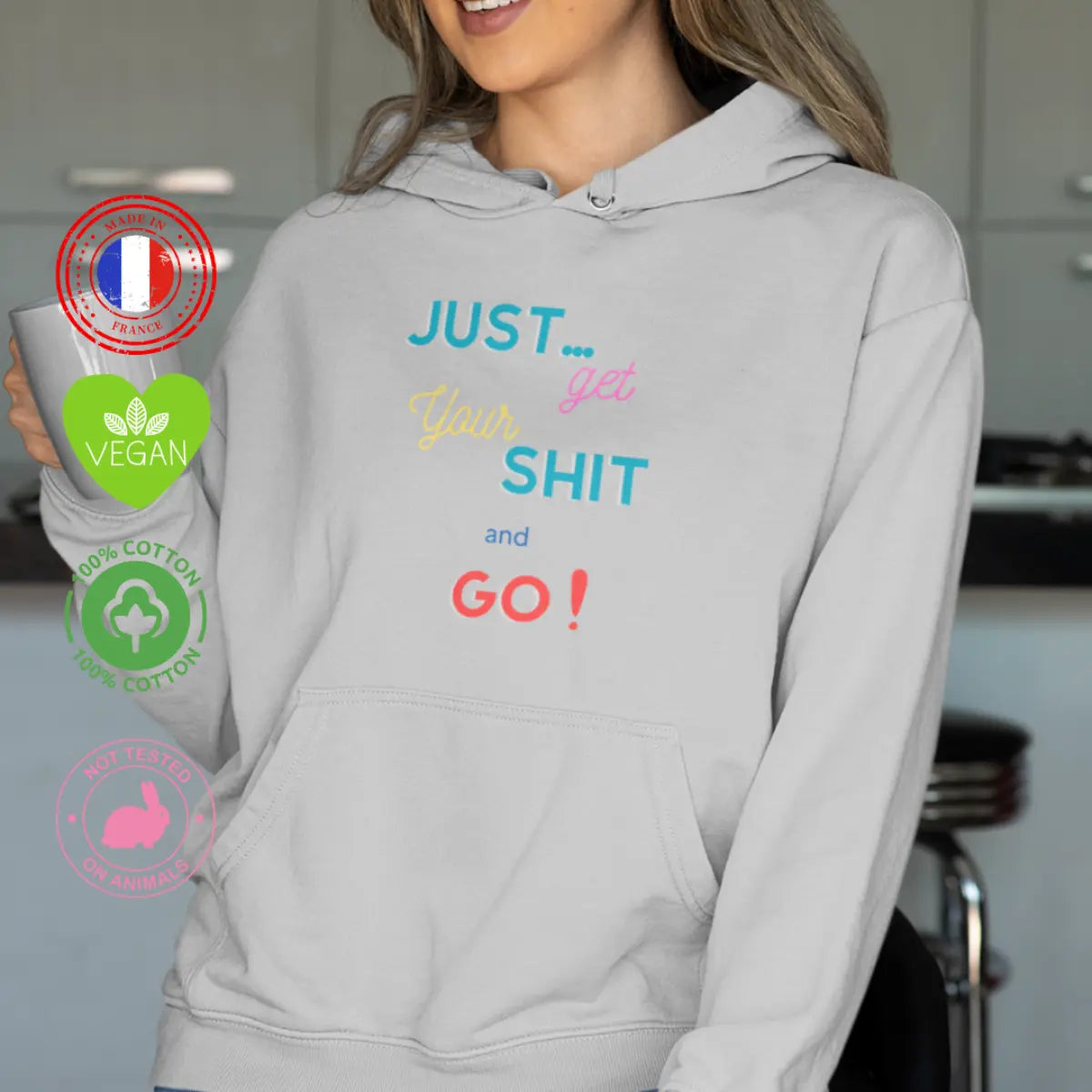 hoodie contre le harcèlement gris