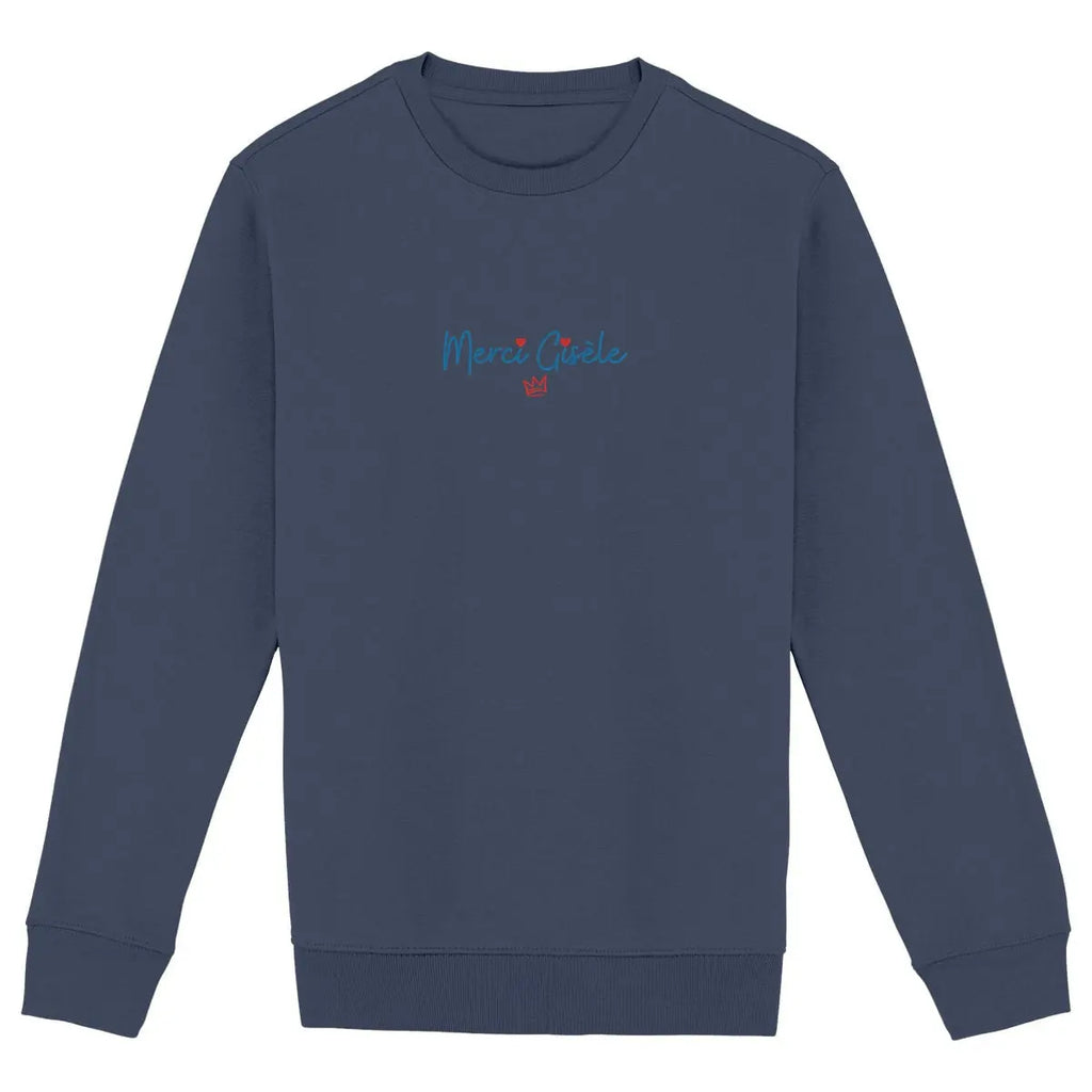 sweat-shirt féministe femme à la fois symbolique et intemporel, « Merci Gisèle »  un féminisme militant, lucide et durable.