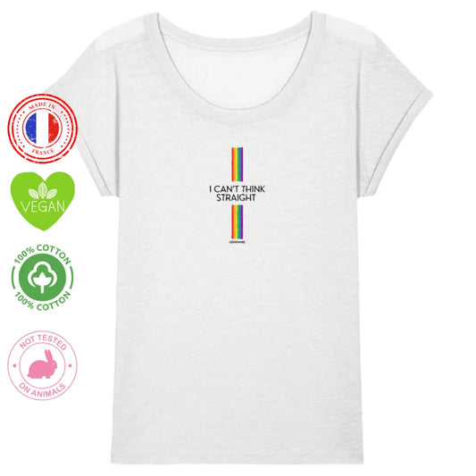 t shirt lgbt I can't think straight