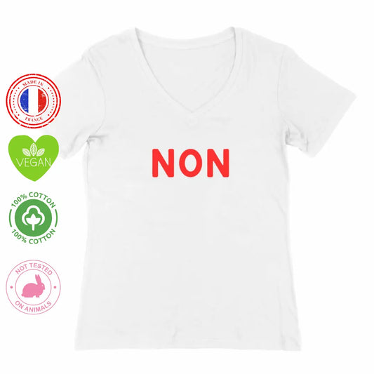 tee shirt féministe si c'est pas oui c'est non