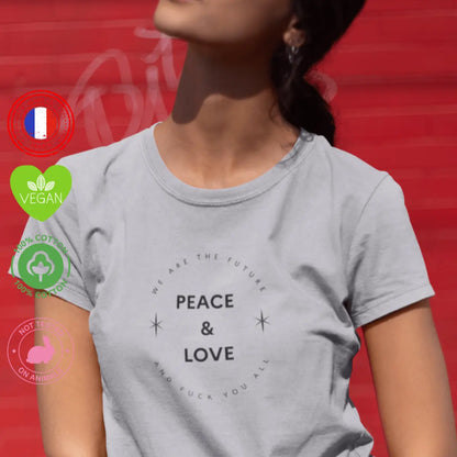 t shirt peace and love