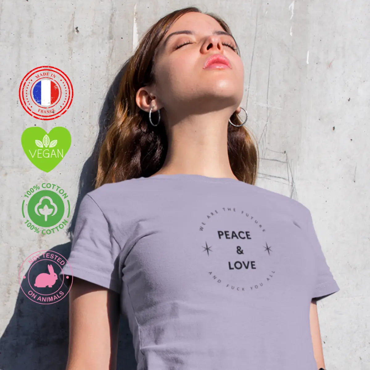 t shirt femme les voix de la paix