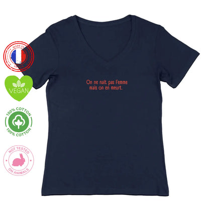 t shirt femme simone de beauvoir on ne nait pas femme