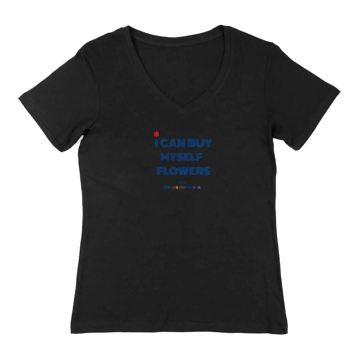 T-shirt femme Flowers Miley col v