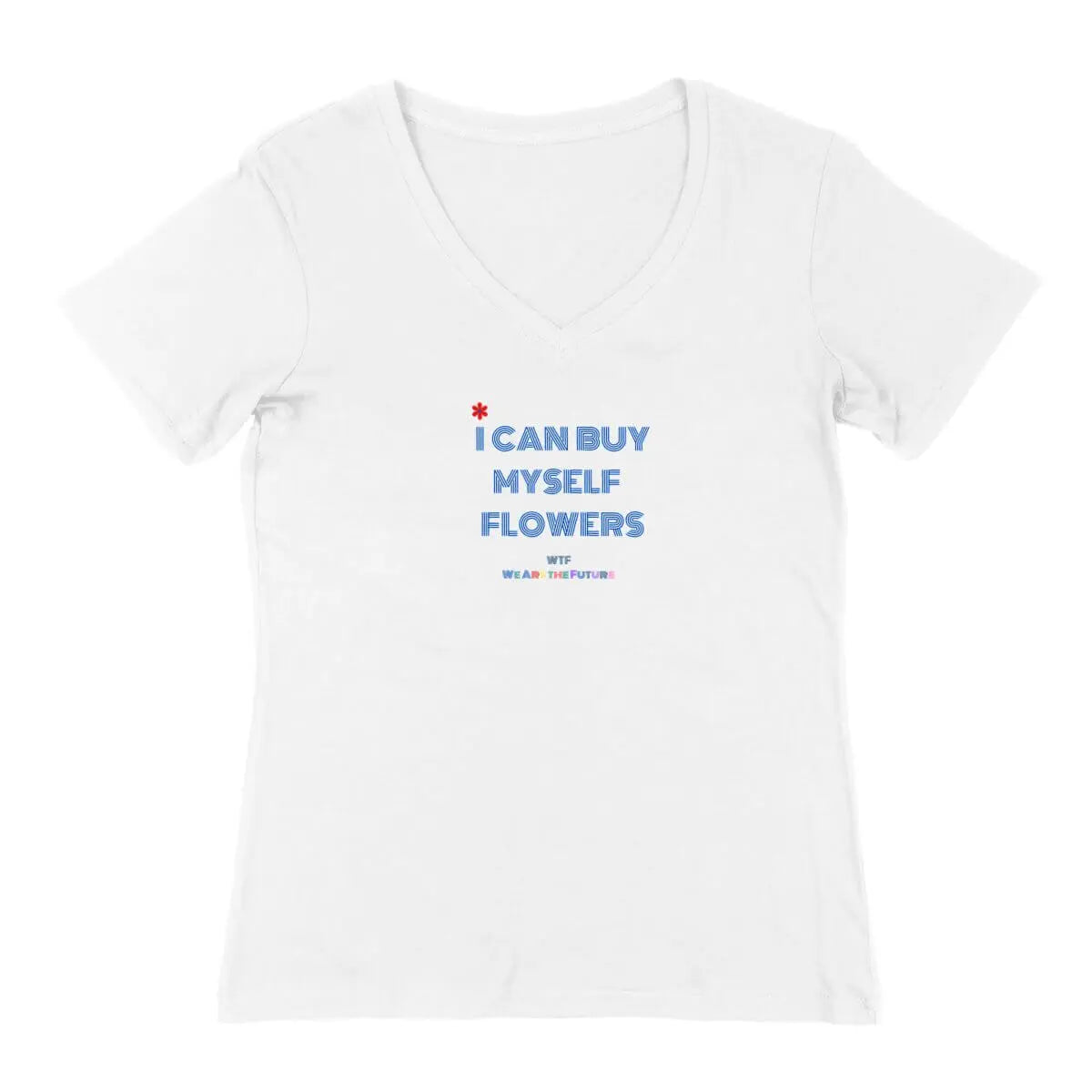 T-shirt femme Flowers Miley col v